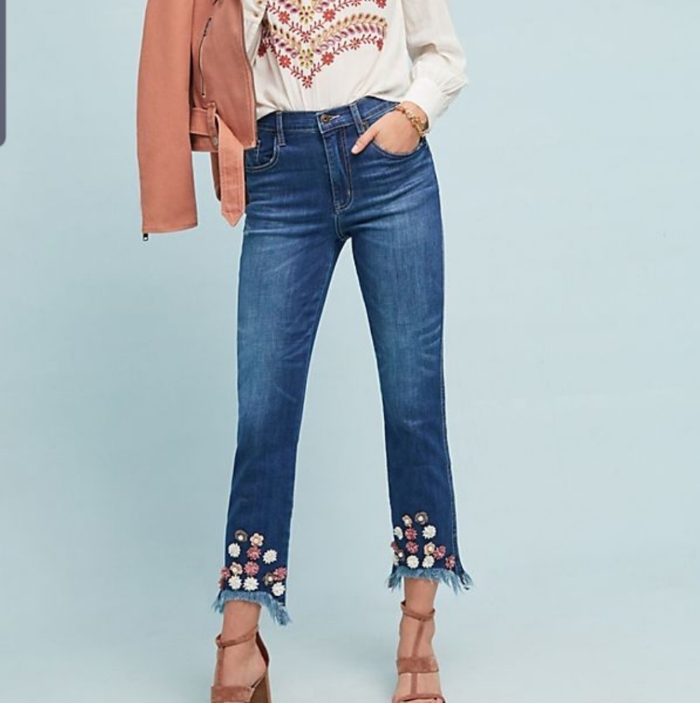 NWT Ella Moss Olivia Floral Jeans